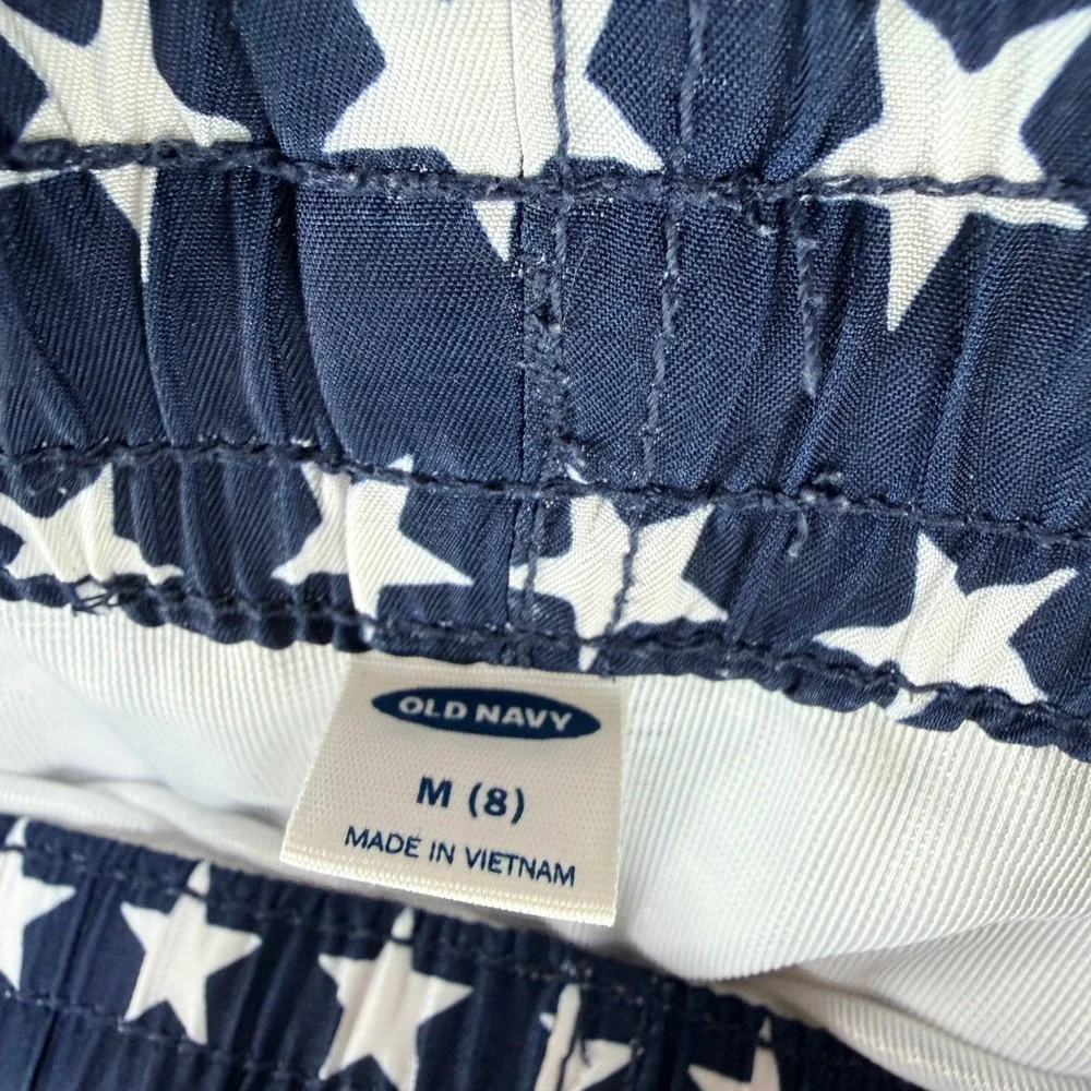 Old Navy Boys American Flag Swim Trunks Stars and Stripes Board Shorts Size M 8